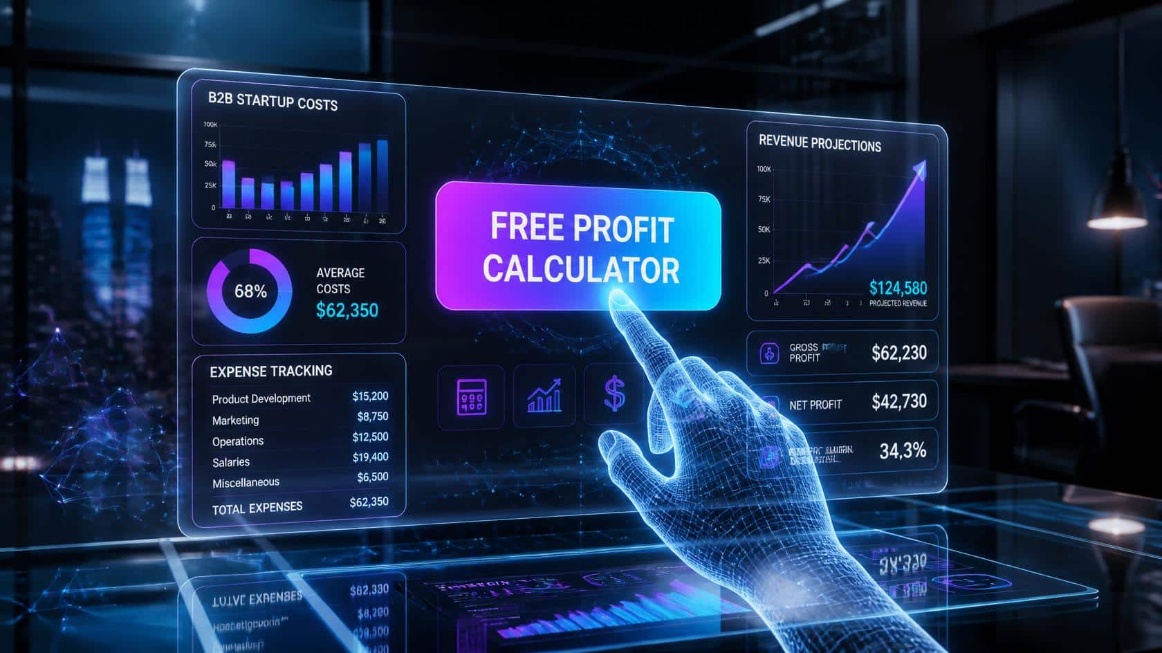 How Much Does It Cost to Start a B2B Service Business? (With Free Profit Calculator)