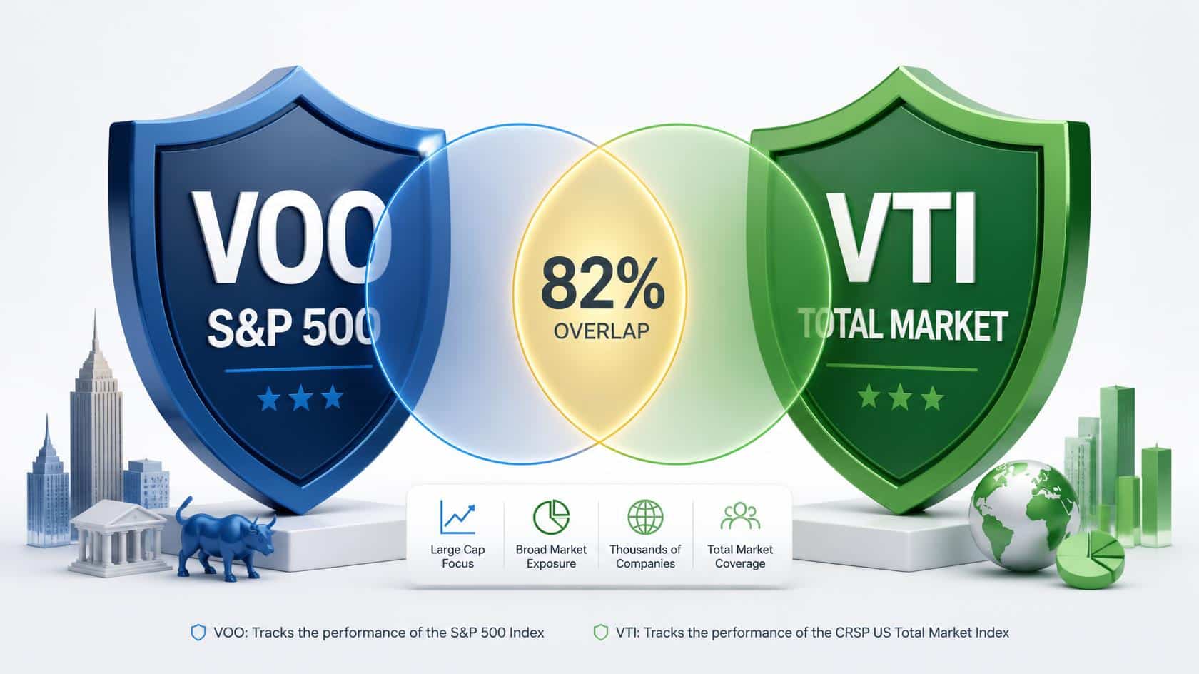 Should an Investor Own Both VOO and VTI? Do They Hold the Same Stocks?